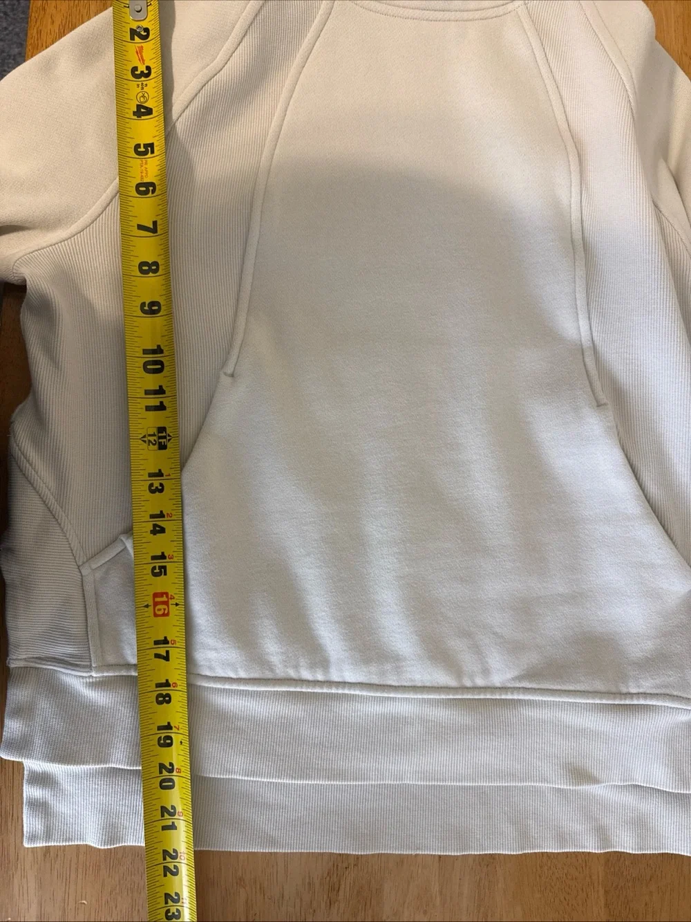 Lululemon Scuba Oversized Size Slit Hoodie Women's XS/S Cream Ivory LW3IUIS